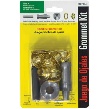 General Tools 71264 Grommet Kit with 12 Solid Brass Grommets 1//2-Inch